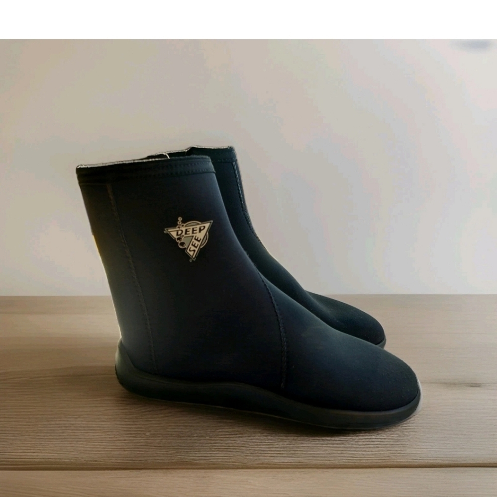 Deep See Neoprene Scuba Diving Zip Up Boots Size 10